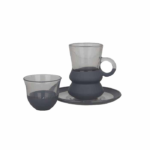 18 PCS GLASS TEA CUP SET