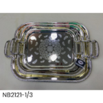 RECT. S/STEEL SILVER TRAY