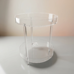 2 LAYER ACRYLIC ROUND TABLE-40X40X49.5CM