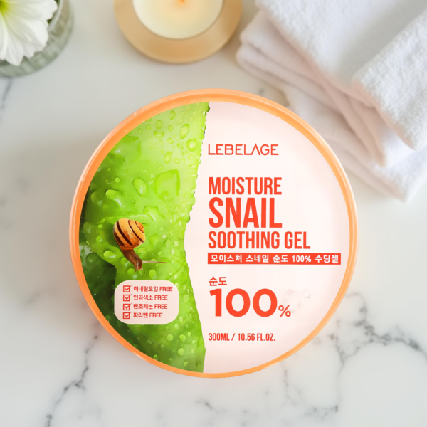 LEBELAGE MOISTURE SNAIL PURITY 100% SOOTHING GEL-
300ML