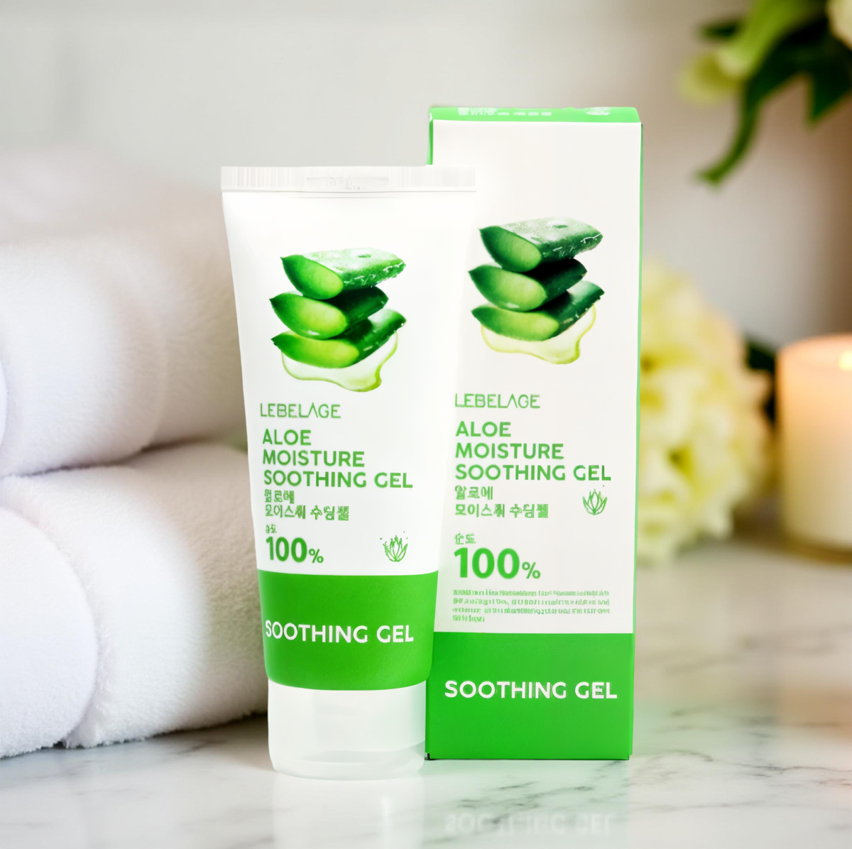 LEBELAGE ALOE MOISTURE PURITY 100% SOOTHING GEL-
100ML - Image 1