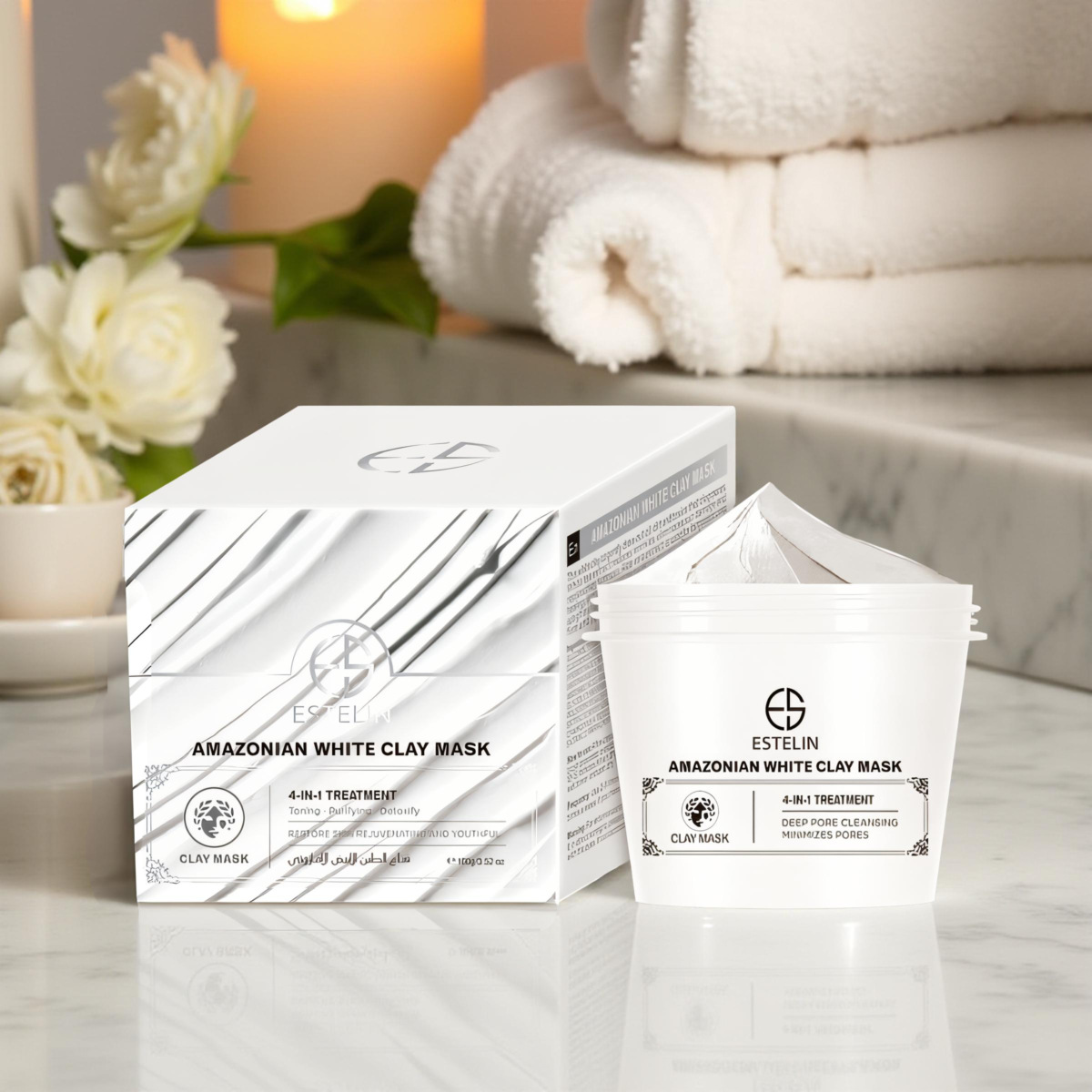 ⁦AMAZONIAN WHITE CLAY MASK 100G-153131⁩ - الصورة ⁦1⁩