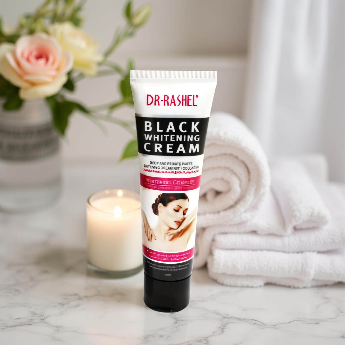 DR.RASHEL BLACK WHITENING CREAM -1X12-100GM - Image 1