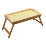 BAMBOO TRAY WITH STAND -50X30X6CM