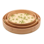 BAMBOO TRAY -DIA40C5CM