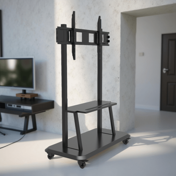 TV FLOOR STAND W/DVD RACK 20"-120" - 2 CTN SET