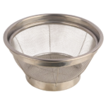 S/STEEL ROUND STRAINER BASKET-18CM