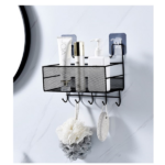 METAL HANGING STORAGE RACK W/HANGER-26X13.5X18.5CM