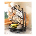 METAL ROTATION DISH RACK-HGA-01-24X24X26.8CM