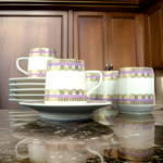 12 PCS CERAMIC MILK CUP & SAUCER SET - Image 4