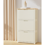 3-LAYER SHOE CABINET -TPR HANDLE -68X31X120CM