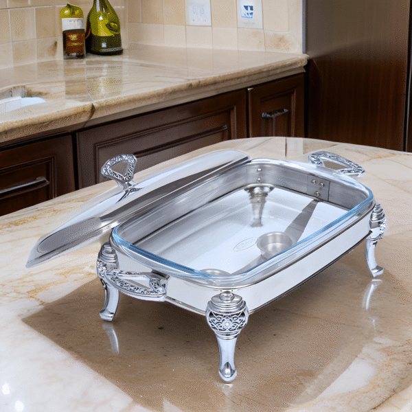 S/STEEL CHAFING DISH-3.0LTR- SILVER