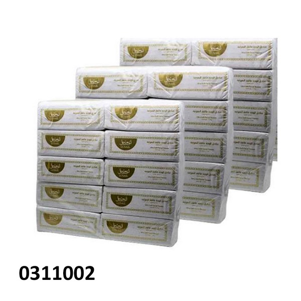 ⁦LUSAIL FACIAL TISSUE 200 SHEETS 2PLY-190X200MM-10 IN 1 BUNDLE⁩ - الصورة ⁦1⁩
