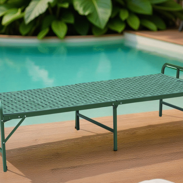 CAMPING FOLDING BED-206X80.5XH60/42CM-GREEN
