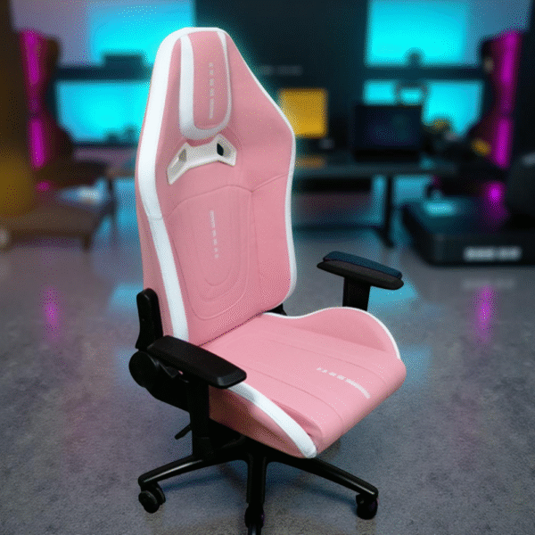 GAME CHAIR -WHITE & PINK
