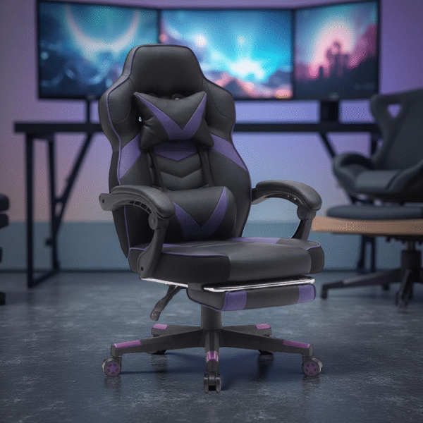 GAME CHAIR BLACK & BLUE
