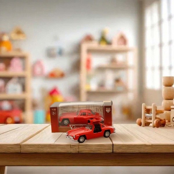 ⁦ALLOY PULL BACK CLASSIC CAR MERCEDES 615-5⁩ - الصورة ⁦2⁩