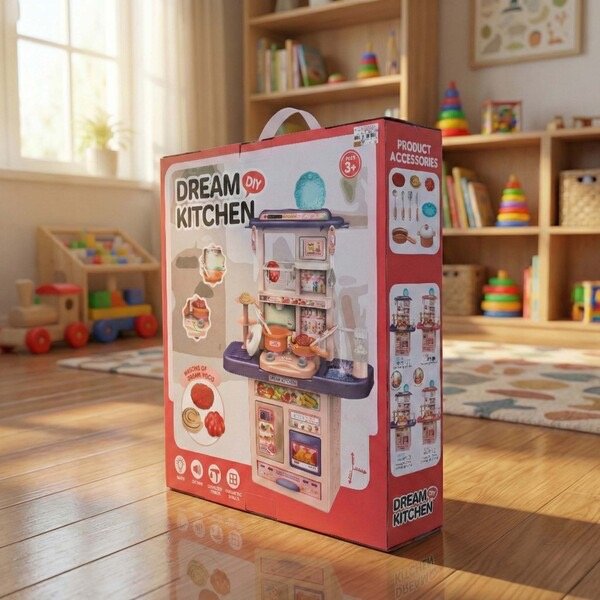 ⁦DINING TABLE SET W/LIGHT & SOUND-65CM⁩ - الصورة ⁦2⁩