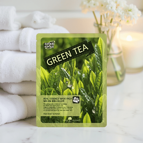 REAL ESSENCE GREEN TEA MASK PACK-25MLX10PCS
