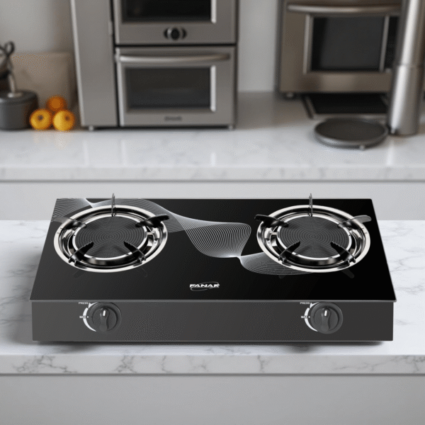 FANAR GLASS GAS STOVE 2 BURNER