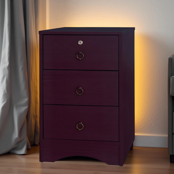 BEDSIDE TABLE WITH 1 LOCK