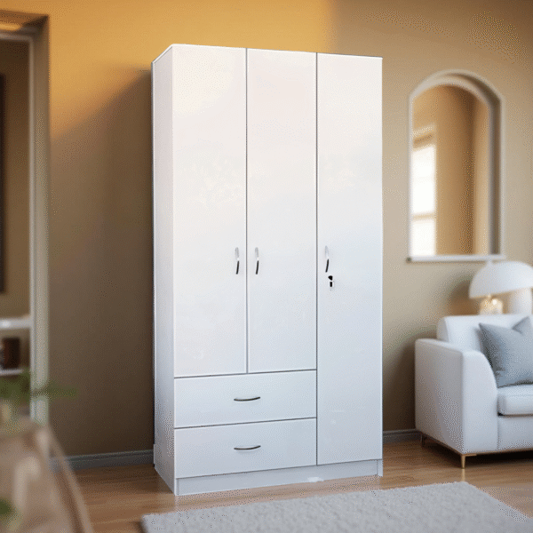 HEVEAPAC 3 DOOR WARDROBE-H1820XD450XW920