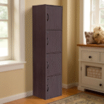 HEVEAPAC STORAGE SHELF-H1720XD390XW415-BEECH/CHOCOLATE