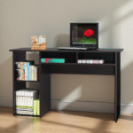 HEVEAPAC WRITING TABLE -750X480X1200MM-BEECH/CHOCOLATE