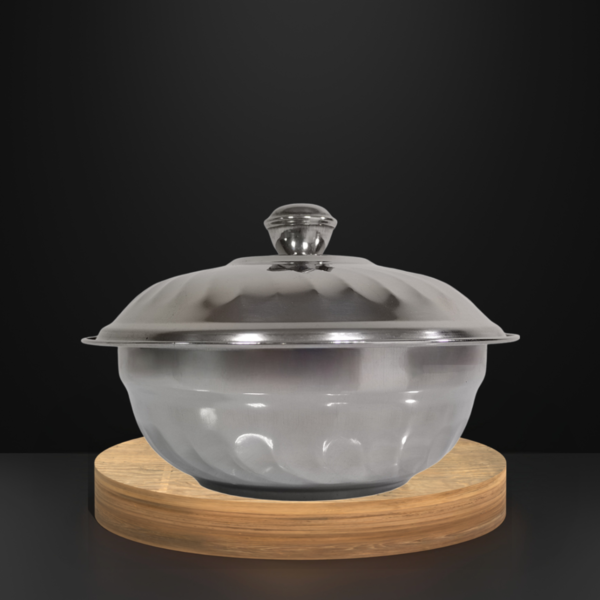 S/STEEL DATE BOWL W/LID-14