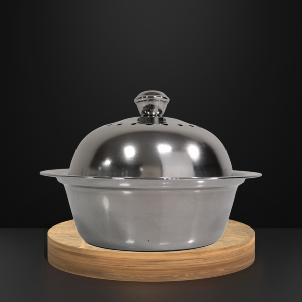⁦S/STEEL DATE BOWL W/LID-16⁩ - الصورة ⁦1⁩