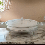 OVAL CASSEROLE W/WARMER RACK-14.5