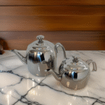 2PCS S/STEEL DROPPA MAXI TEAPOT SET-1.1L+2.3L