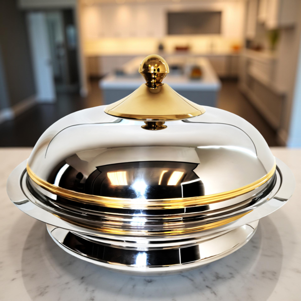 0974228110088 BOHARA S/STEEL SERVING DISH-60CM - Image 1