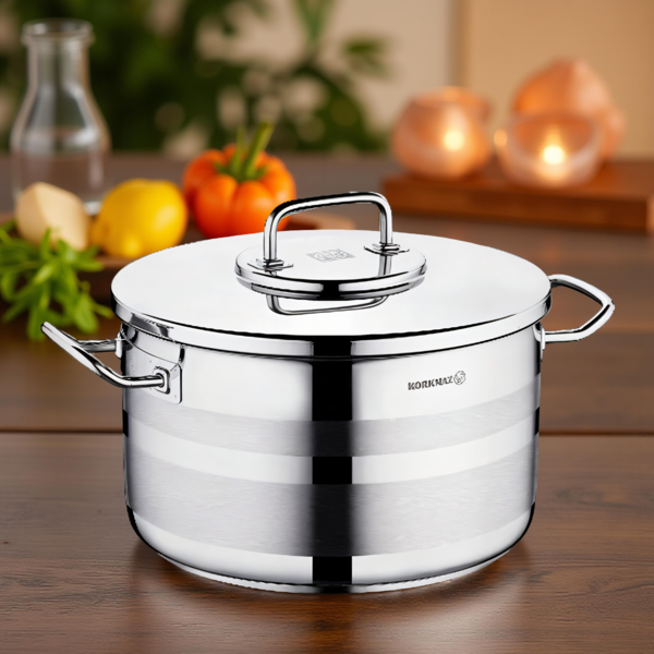 ⁦S/STEEL ASTRAZ CASSEROLE-2.6L/18X10.5CM⁩ - الصورة ⁦1⁩
