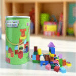 WOODEN EDUCATIONAL BLOCKS-22.6X22.6X25.5CM