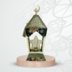 DECORATIVE LED LANTERN -GOLD-11X11X29CM