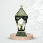 DECORATIVE LED LANTERN -GOLD-13X13X33CM