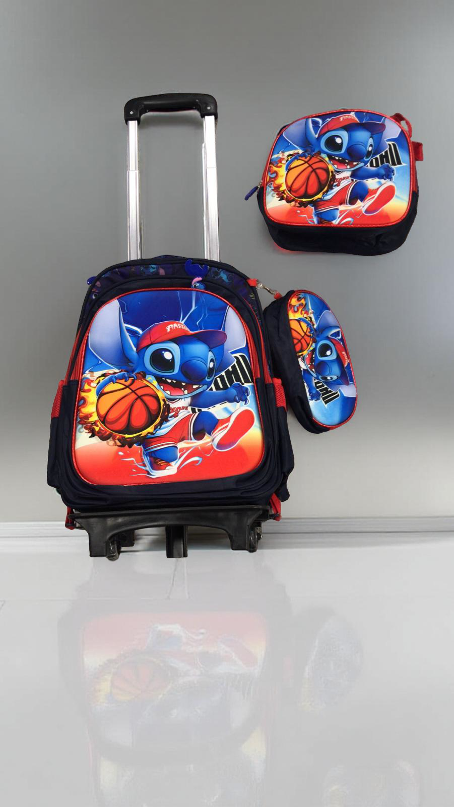 ⁦3 PCS TROLLEY SCHOOL BAG SET-16⁩ - الصورة ⁦1⁩