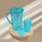 PLASTIC WATER JUG+4PCS GLASS SET-14X10X23.5