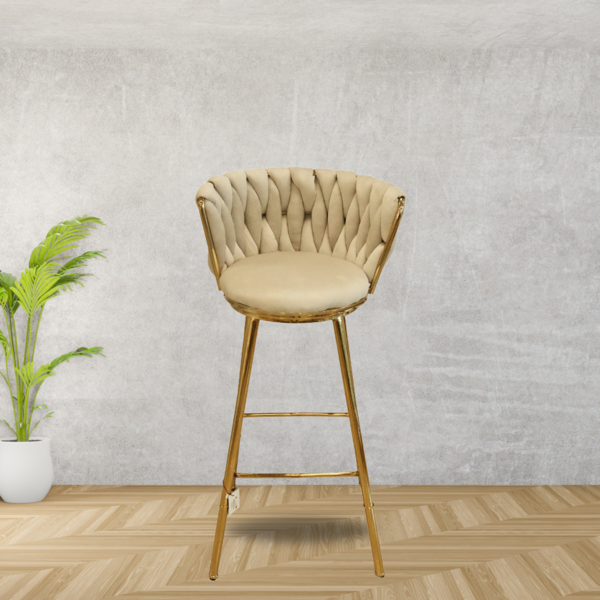 ⁦GRAY HIGH CHAIR-100X51CM⁩ - الصورة ⁦1⁩