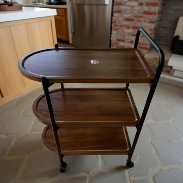 3LAYER WOODEN TROLLEY 60*40*89 CM