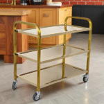 3-LAYER S/STEEL WHEEL TROLLEY-850X450X900MM