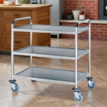 3-LAYER STAINLESS STEEL TROLLEY-950X500X950MM