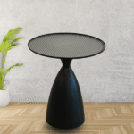 METAL+GLASS ROUND TABLE-50X50X55