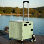 TROLLEY SHAPE FOLDING STORAGE BOX W/WHEEL-30L