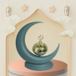 MOON SHAPED INCENSE BURNER-GREY-21X9X25CM