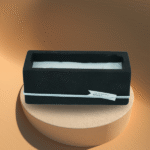 RESIN SCENTED CANDLE -BLACK-7.5X7.5X18.5CM