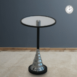 TEA TABLE WITH GLASS TOP