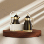 2 PCS ALMARJAN VACUUM FLASK W/BASKET SET