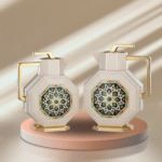 2 PCS ALMARJAN VACUUM FLASK SET-0.6+0.95LT-G#AZ01